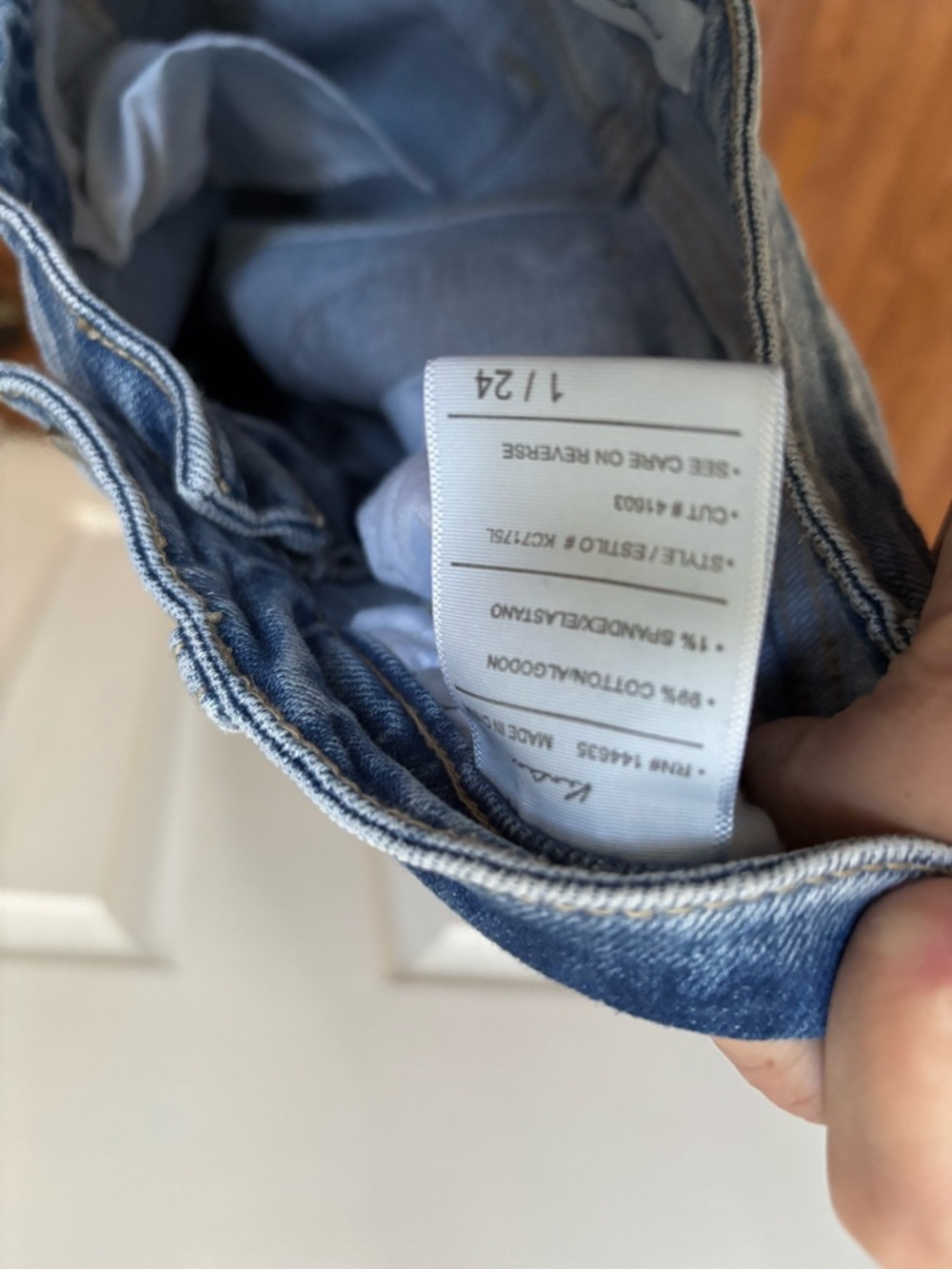 Kancan Jeans Women’s Light Denim Distressed Jeans, Size 1/24, EUC - Picture 5 of 6